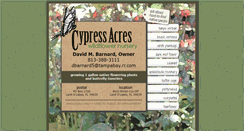 Desktop Screenshot of cypressacresnursery.com