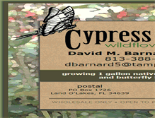 Tablet Screenshot of cypressacresnursery.com